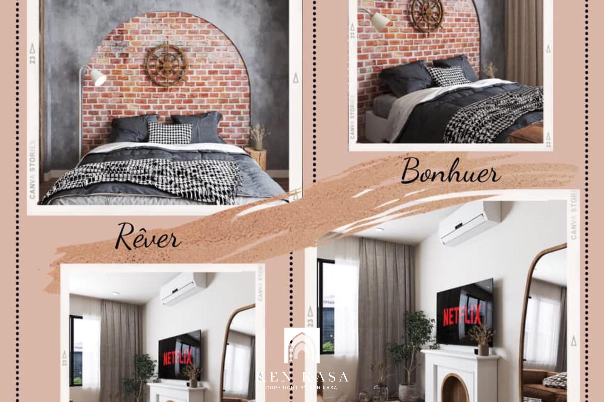 thuận lợi thiết kế nội thất homestay phong c&aacute;ch th&ocirc; mộc